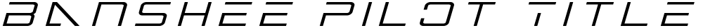 Banshee Pilot Title Italic