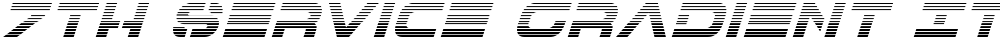 7th Service Gradient Italic