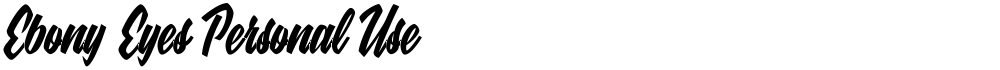 Ebony Eyes Personal Use