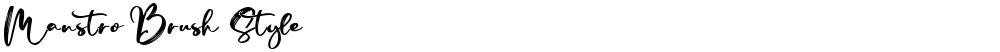 Manstro Brush Style
