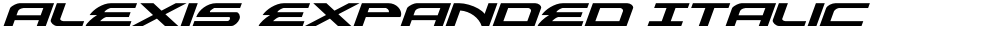 Alexis Expanded Italic