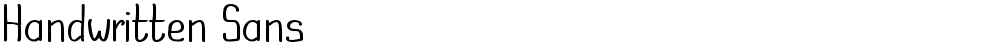 Handwritten Sans
