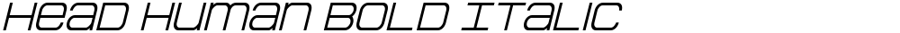 Head Human Bold Italic