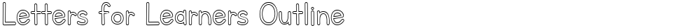 Letters for Learners Outline
