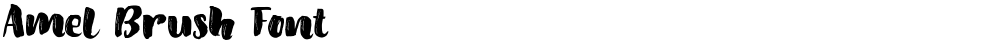 Amel Brush Font