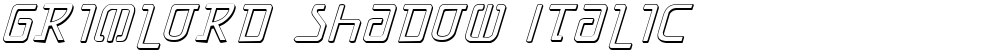 Grimlord Shadow Italic
