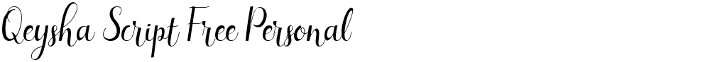 Qeysha Script Free Personal