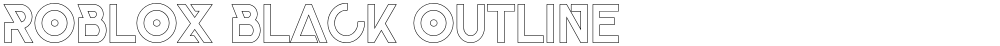Roblox Black Outline