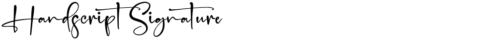 Handscript Signature