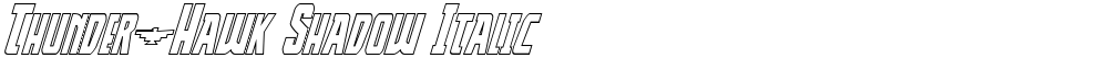 Thunder-Hawk Shadow Italic