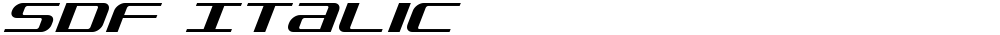 SDF Italic