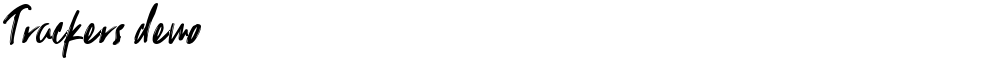 Trackers demo