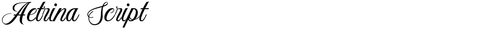 Aetrina Script