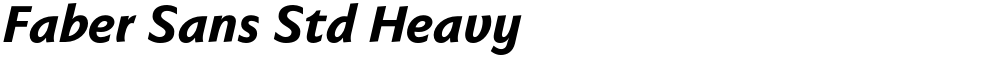 Faber Sans Std Heavy