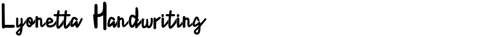 Lyonetta  Handwriting