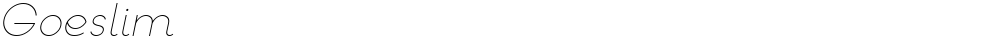 Goeslim