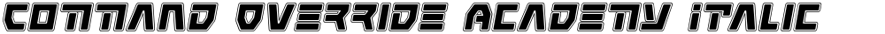 Command Override Academy Italic