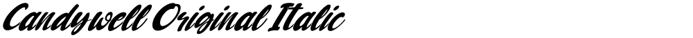 Candywell Original Italic