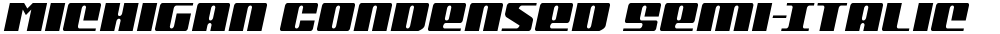Michigan Condensed Semi-Italic
