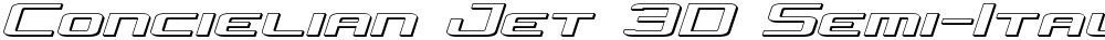 Concielian Jet 3D Semi-Italic