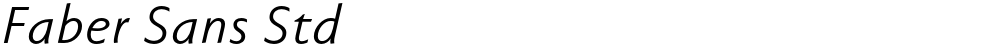 Faber Sans Std