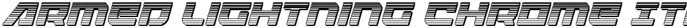 Armed Lightning Chrome Italic