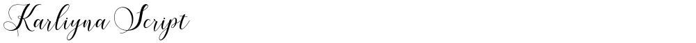 Karliyna Script