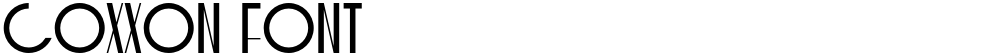 COXXON Font