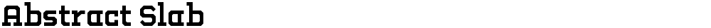 Abstract Slab