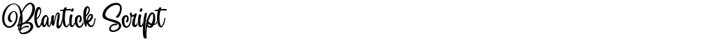 Blantick Script