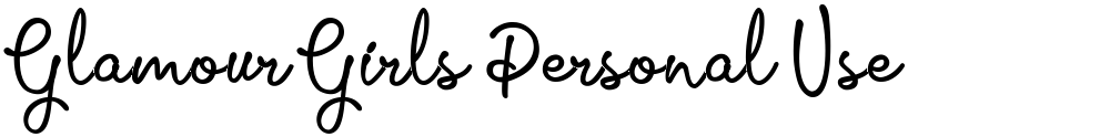 Glamour Girls Personal Use