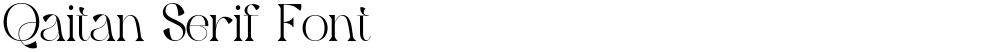 Qaitan Serif Font