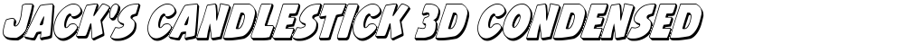 Jack's Candlestick 3D Condensed