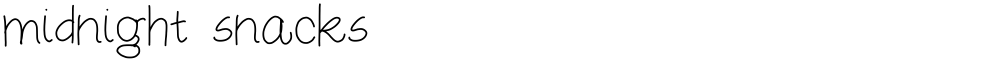 midnight snacks 