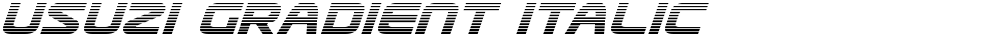 Usuzi Gradient Italic