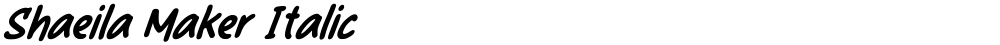 Shaeila Maker Italic