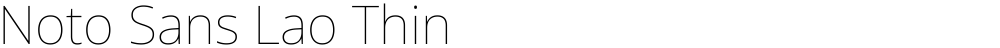 Noto Sans Lao Thin