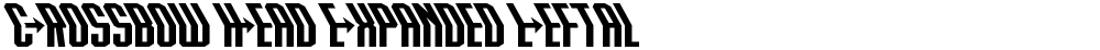 Crossbow Head Expanded Leftal