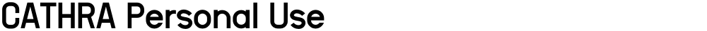 CATHRA Personal Use