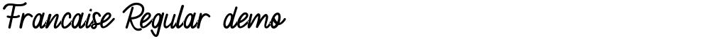 Francaise Regular demo