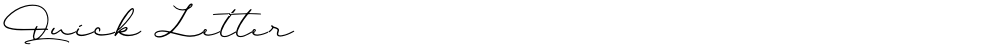 Quick Letter