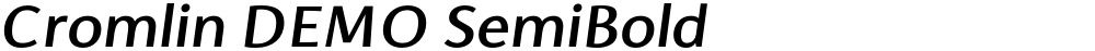Cromlin DEMO SemiBold