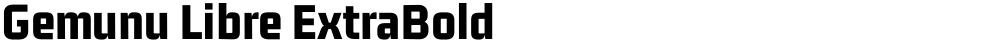 Gemunu Libre ExtraBold