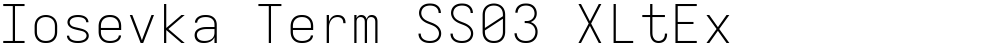 Iosevka Term SS03 XLtEx