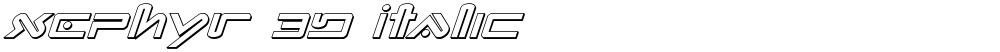 Xephyr 3D Italic