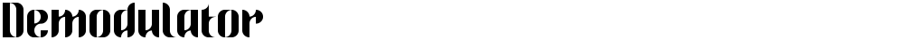 Demodulator