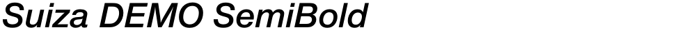 Suiza DEMO SemiBold