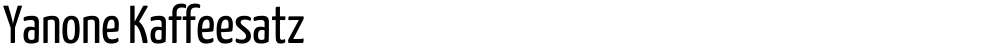 Yanone Kaffeesatz