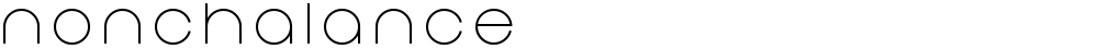 Nonchalance