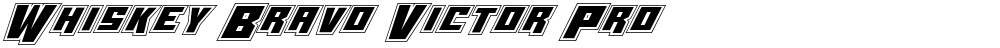 Whiskey Bravo Victor Pro